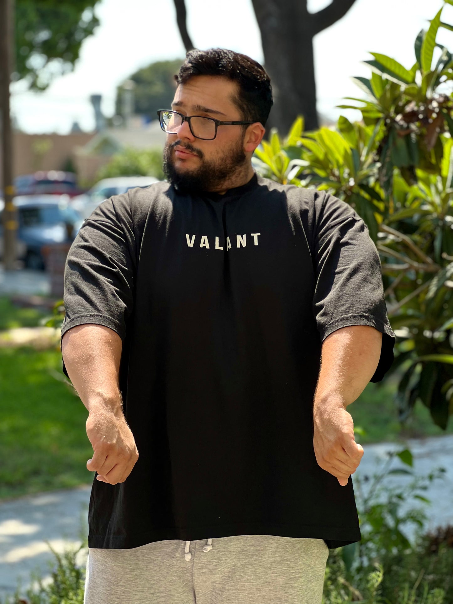 “VALIANT” Drop Shoulder Tee