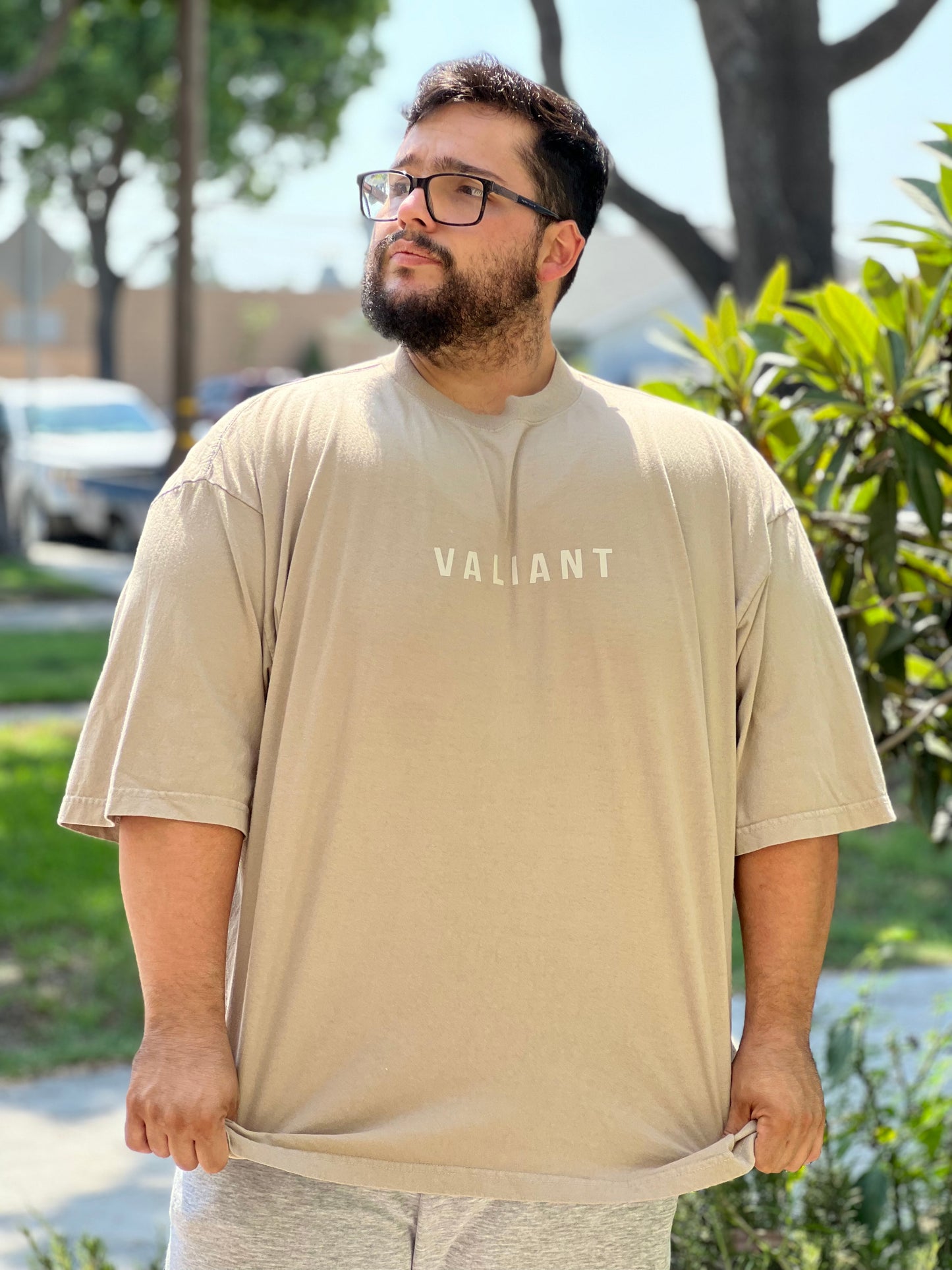 “VALIANT” Drop Shoulder Tee