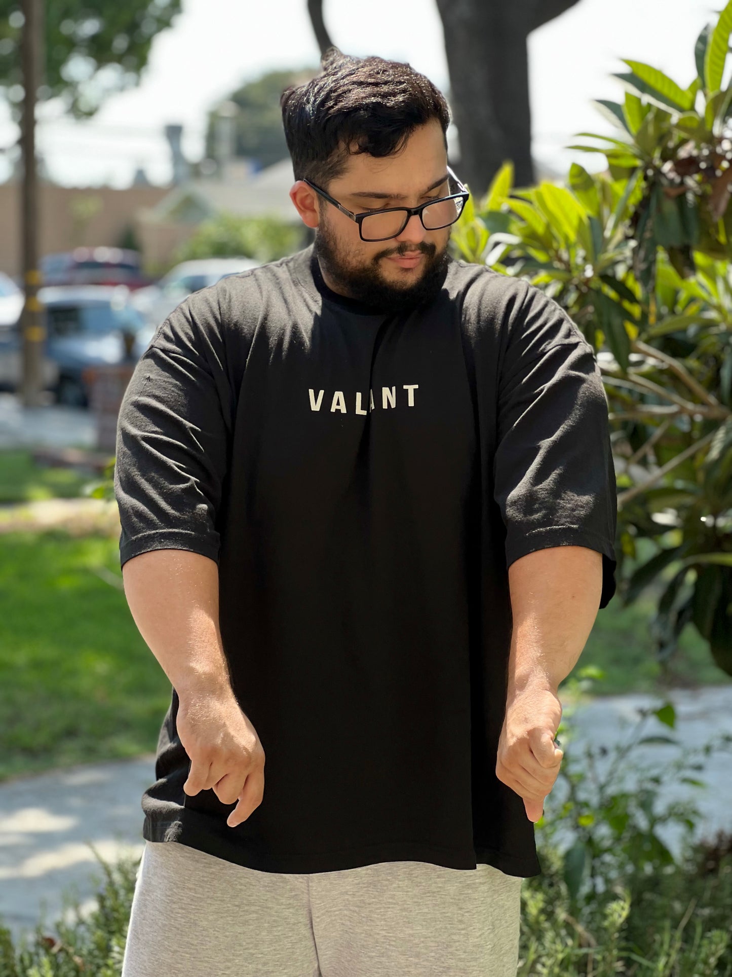 “VALIANT” Drop Shoulder Tee