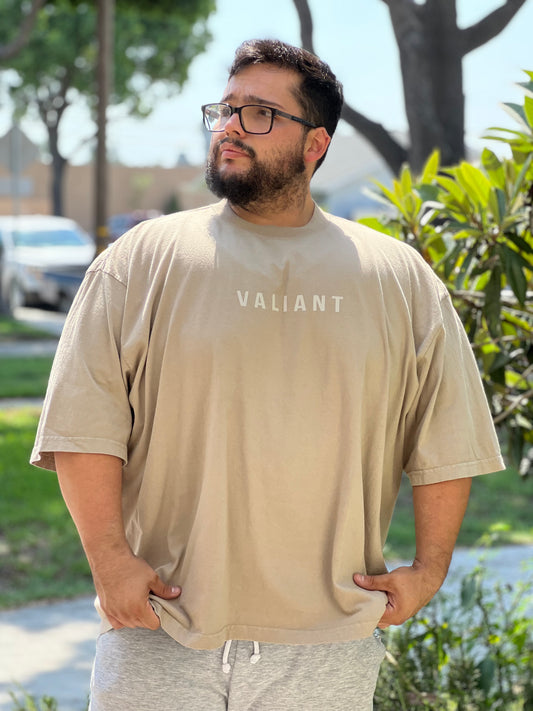 “VALIANT” Drop Shoulder Tee